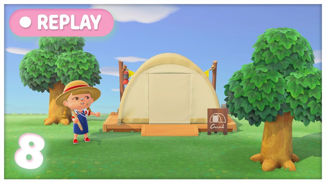 🐸 ACNH • Jour 10 : Premier campeur sur ma nouvelle île NORMCORE : Rainette ! • 8 (sur Switch 2)