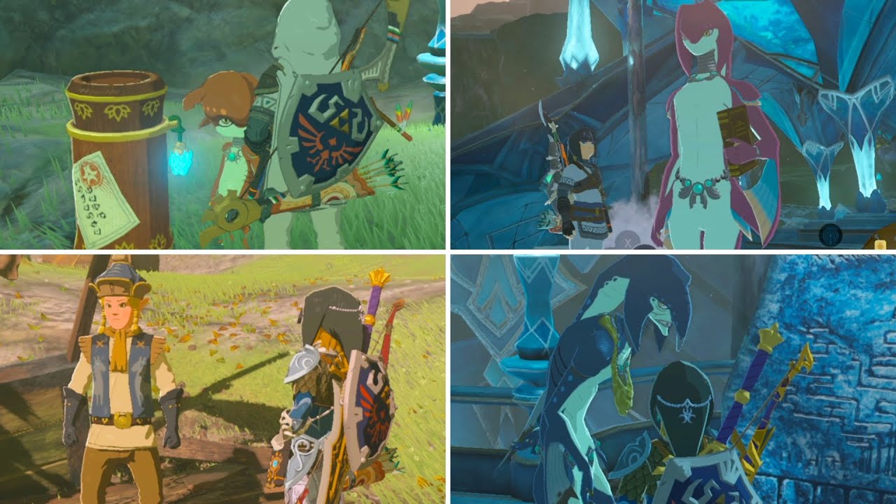 Zelda Breath of the Wild - All Zora Village Side Quests