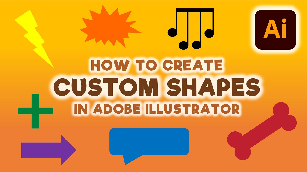How to Create Custom Shapes in Adobe Illustrator | Cadillac Cartoonz