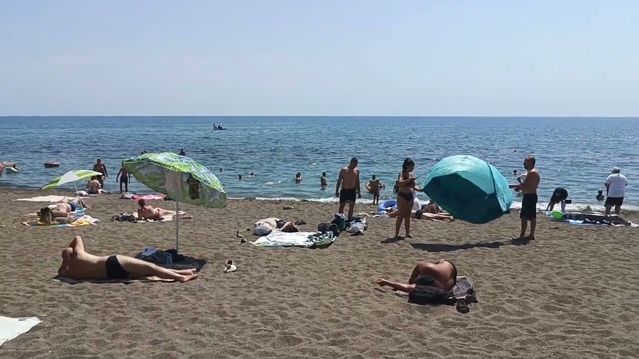 Судак 2025.Пляжи, набережная.Реальная обстановка.☀️⛱️🌊/12 июля 2025