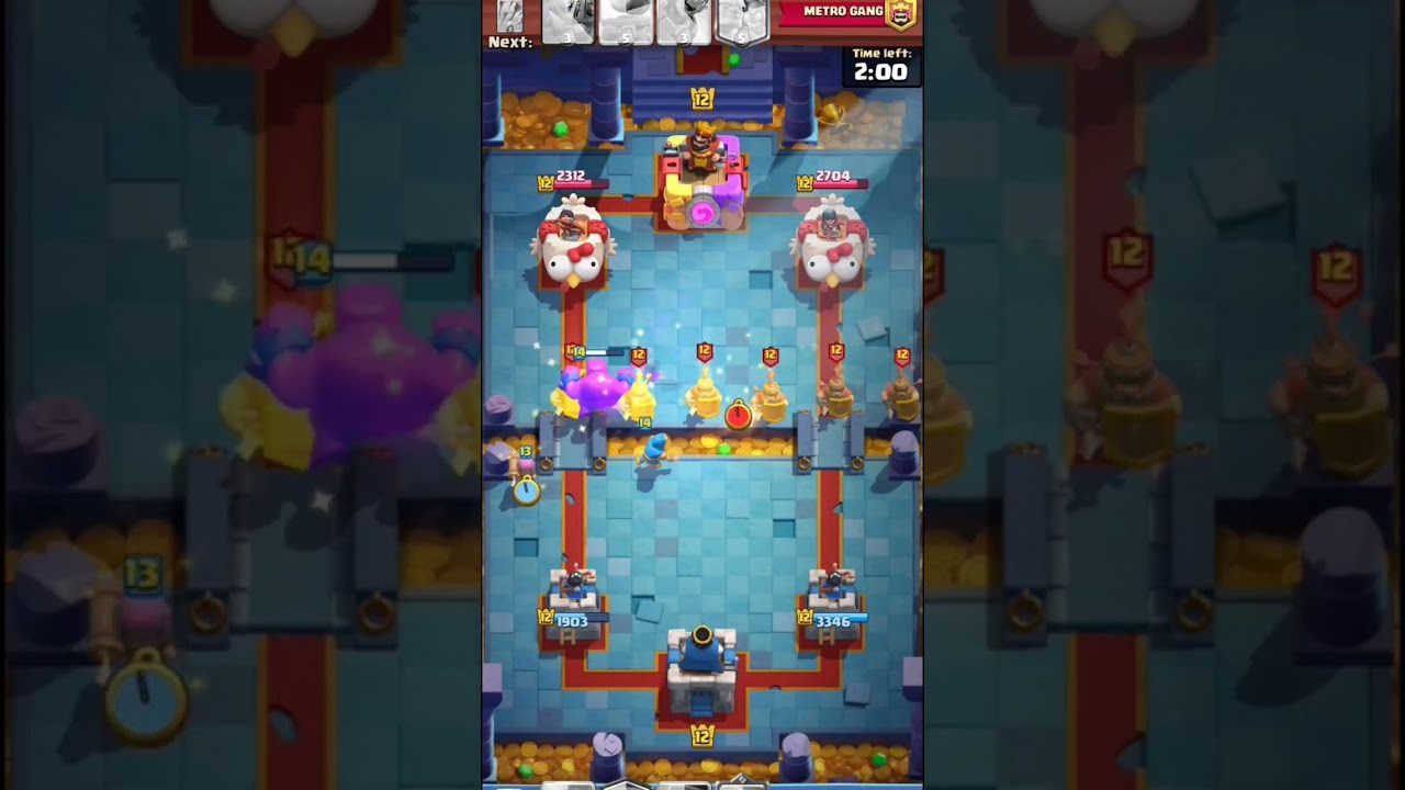 Just try Elixir golem with Skeleton King deck is unstoppable winning deck #GV GAMES