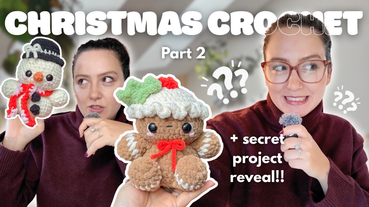 Я вяжу крючком рождественскую коллекцию своей мечты — часть 2 🎄 Видеоблог #studiovlog