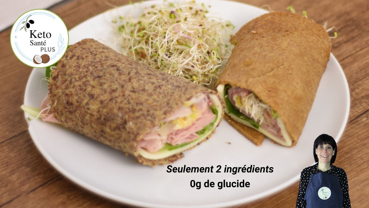 Tortillas graines de lin SUPER FACILE 0g de GLUCIDE