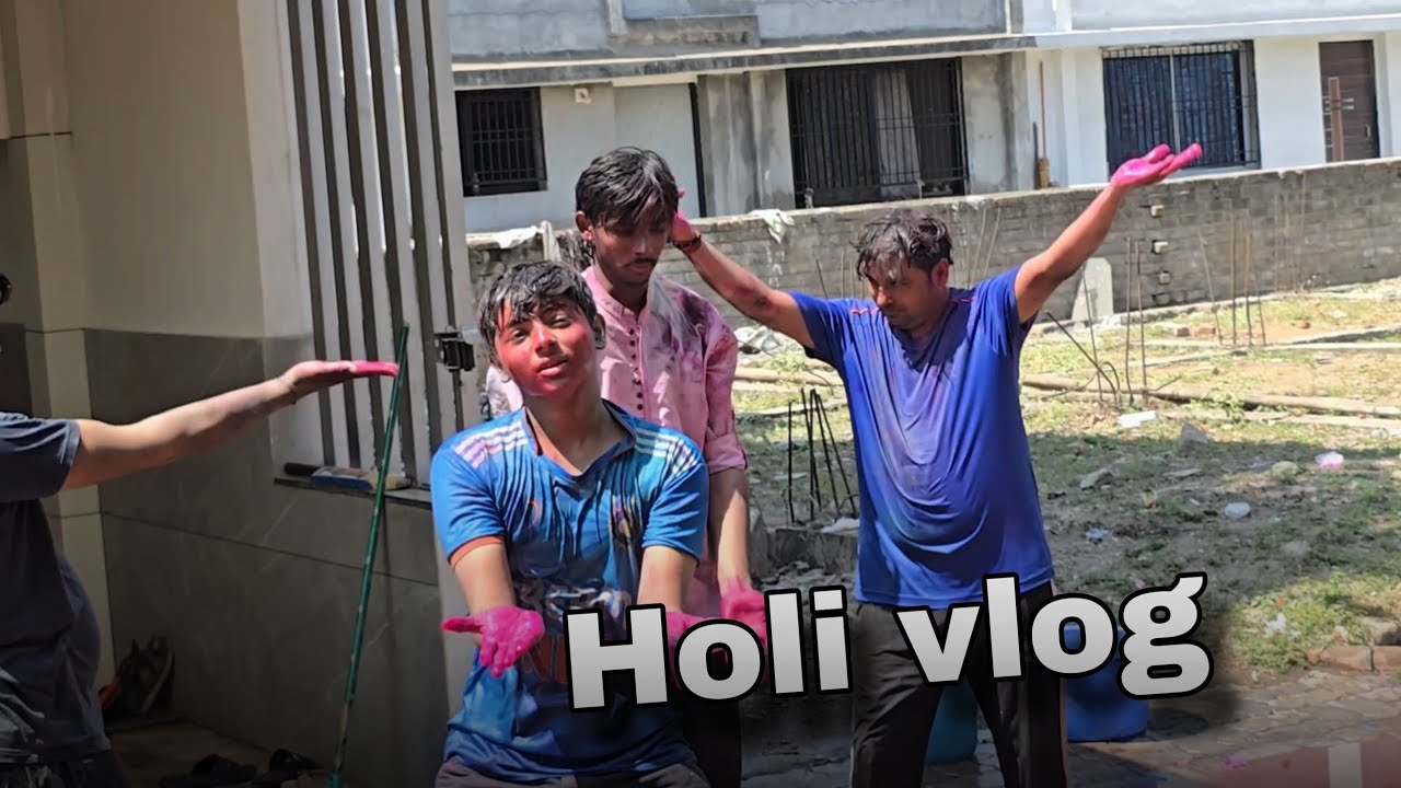 Holi special vlog 😊 || Krishna Tiwari Vlogs || #vlog #viral #trending #holi #video  