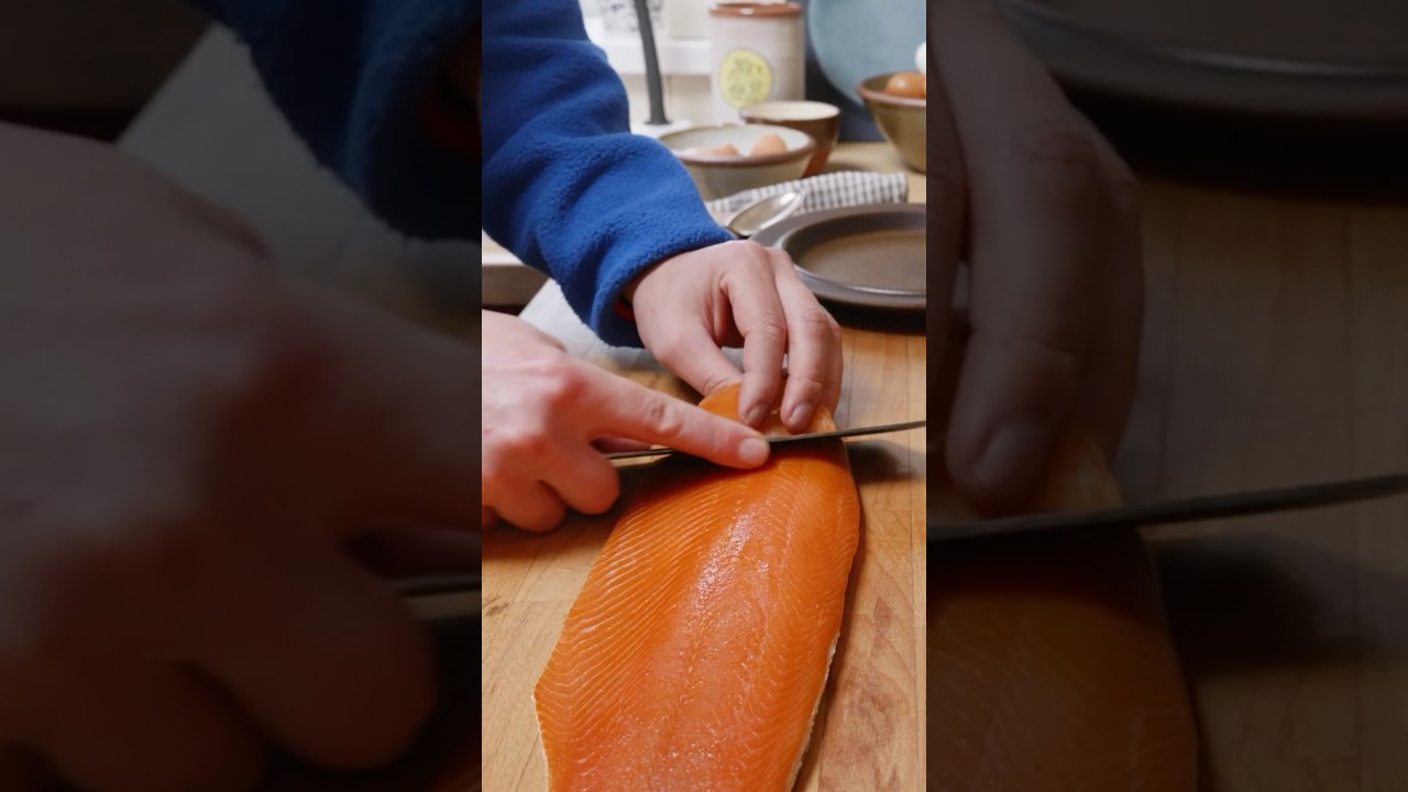 How to make perfect scrambled eggs with Cornish smoked trout#breakfast #valentinesday #treatyourself
