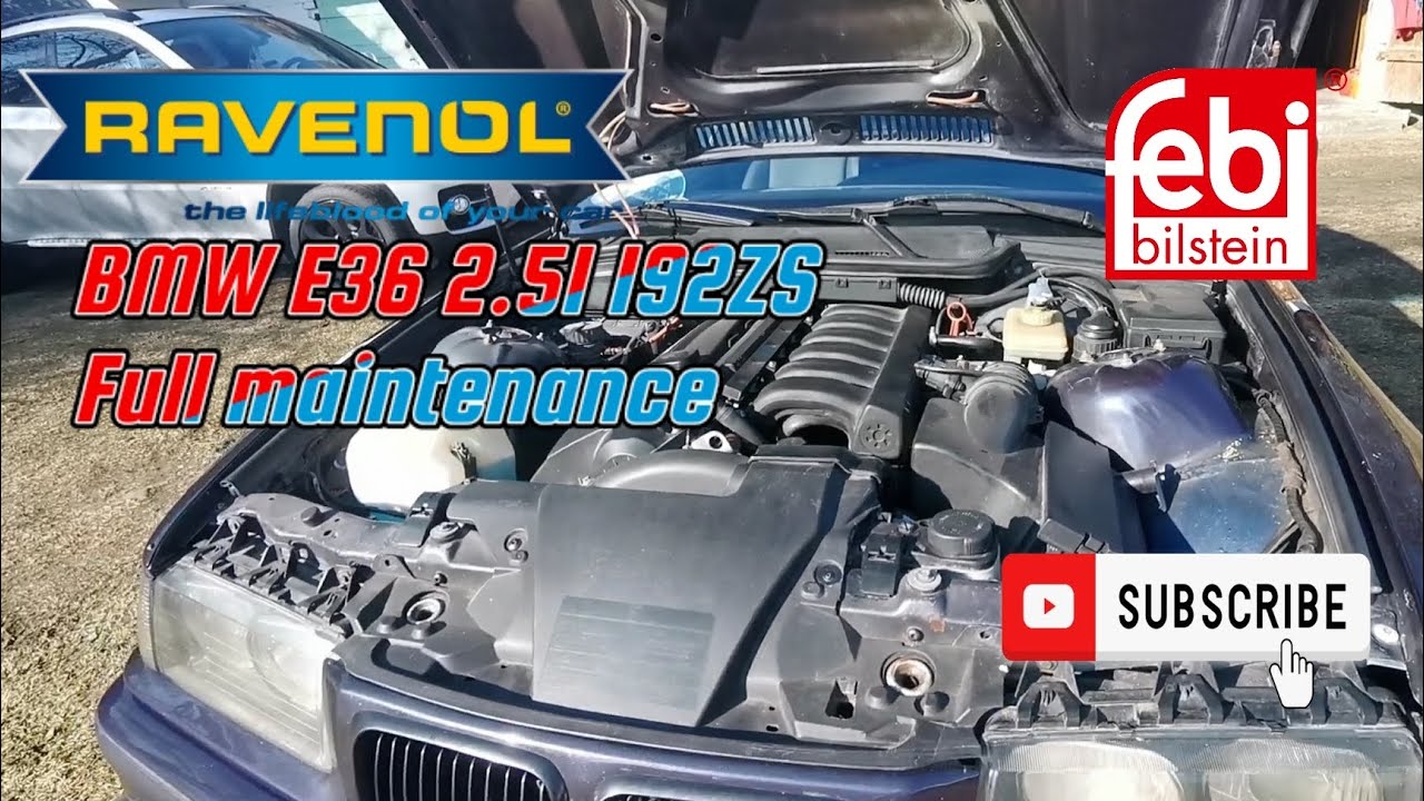 BMW E36 2.5I 192ZS FULL MAINTENANCE #automobile #diy #maintenance #bmw 