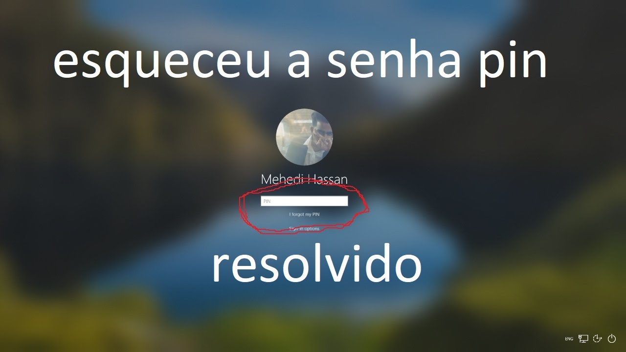 computador bloquiado esqueceu a senha pin resolvido 2022