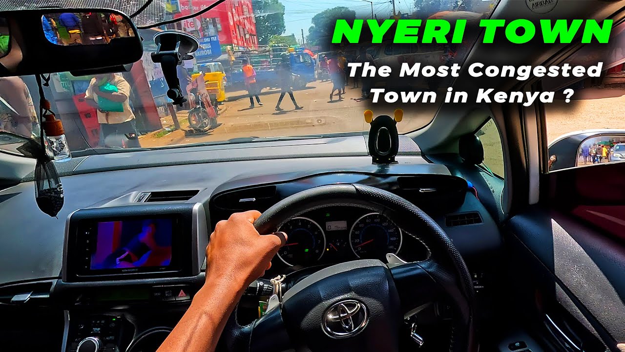 Nyeri Town, the most congested town in Kenya. A tour of Nyeri Town #gopro #pov