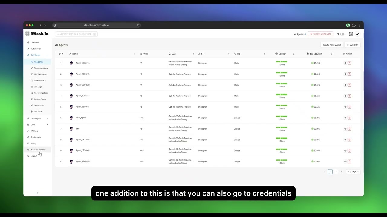 Privacy Settings in iMash | Control Data Storage & Secure Your Voice AI Agents