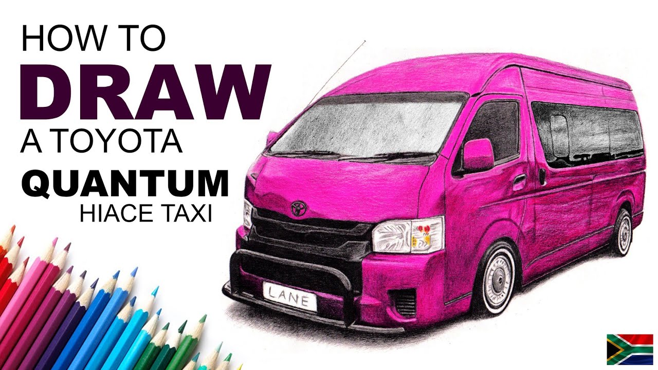 How to draw a pink Kasi Stance Toyota quantum🇿🇦sesfikile Hiace [fvc356L] for gtasa#viral [share] .