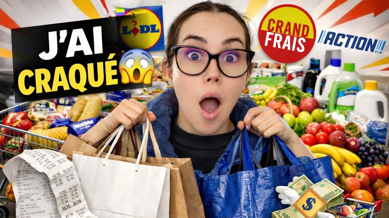 🛒 GROS RETOUR DE COURSES DU MOIS 😱 Leclerc, Lidl, Grand Frais & Action | Budget & Restock