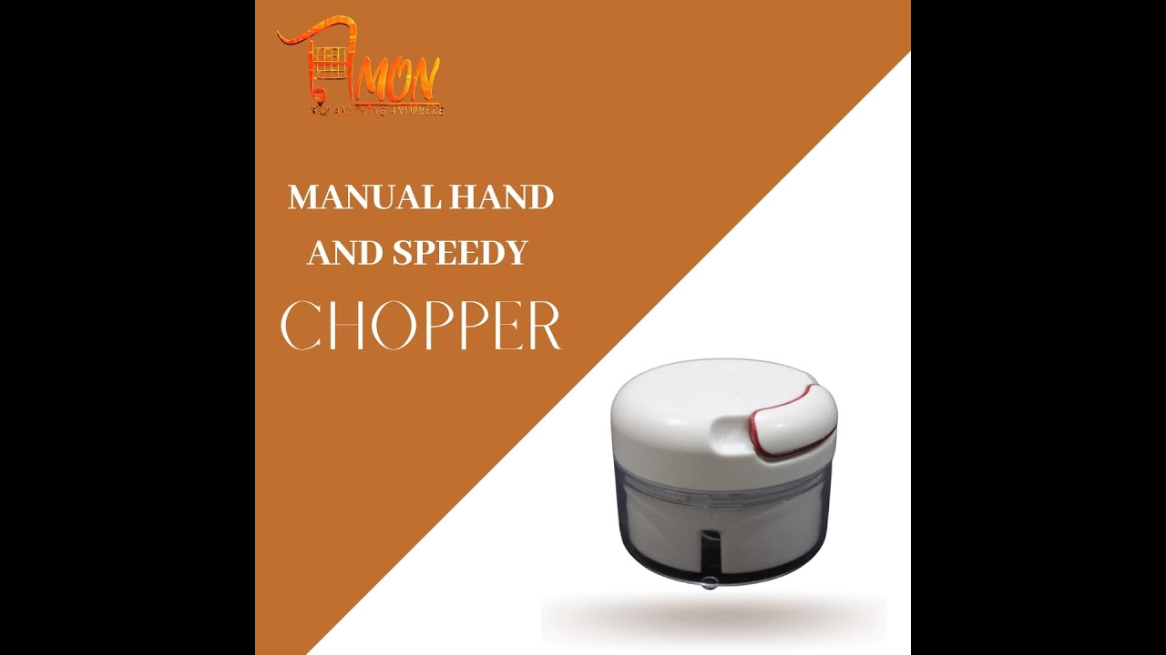 Mini Speedy Chopper | Hand Pull Manual Food Cutter |  Vegetable Grater | Mini Garlic Chopper
