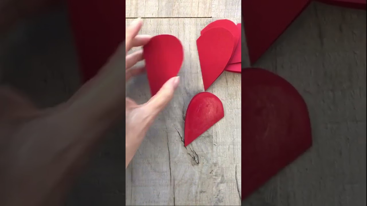 Очень простая 3D-открытка ко Дню святого Валентина своими руками