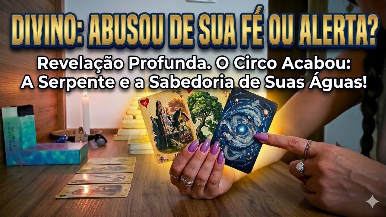 ♓️•PEIXES•BÔNUS//🔥INSTRUÇÕES DO DIVINO,A SERPENTE E A SABEDORIA//ACABOU O CIRCO,ABUSOU DE SUA FÉ 