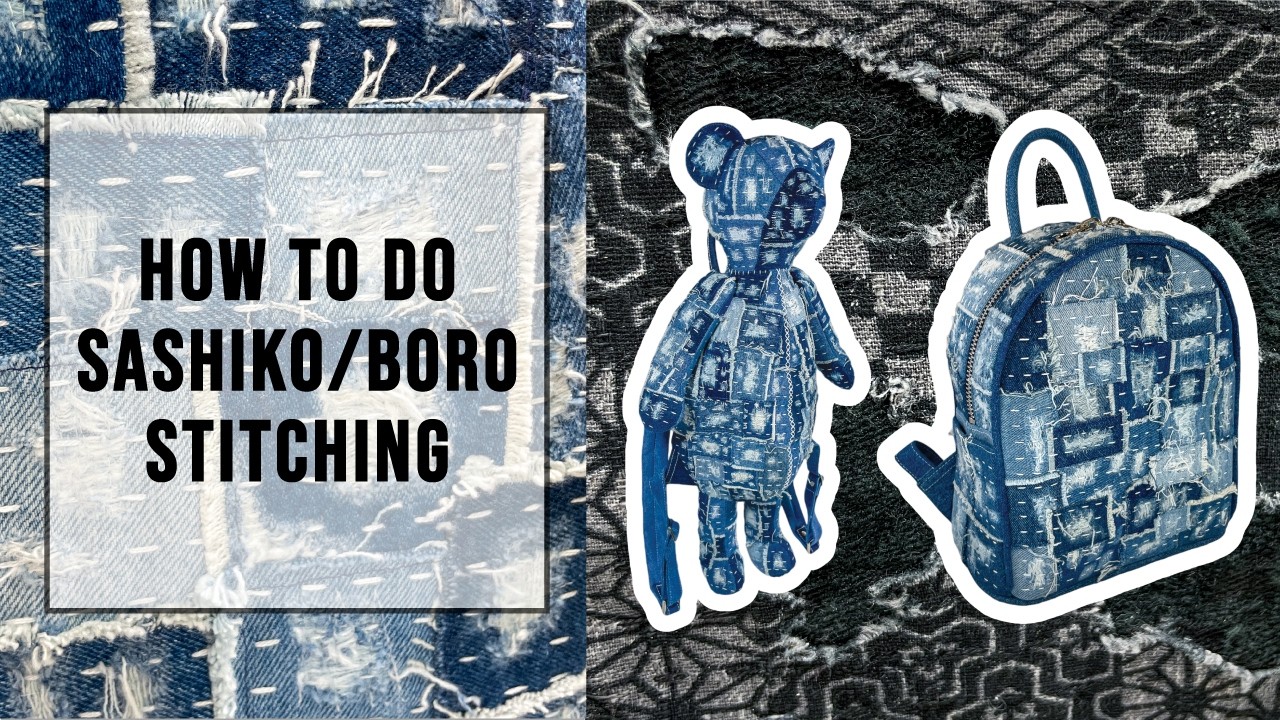 How to Do Sashiko/Boro Stitching | Basic Technique For Beginners