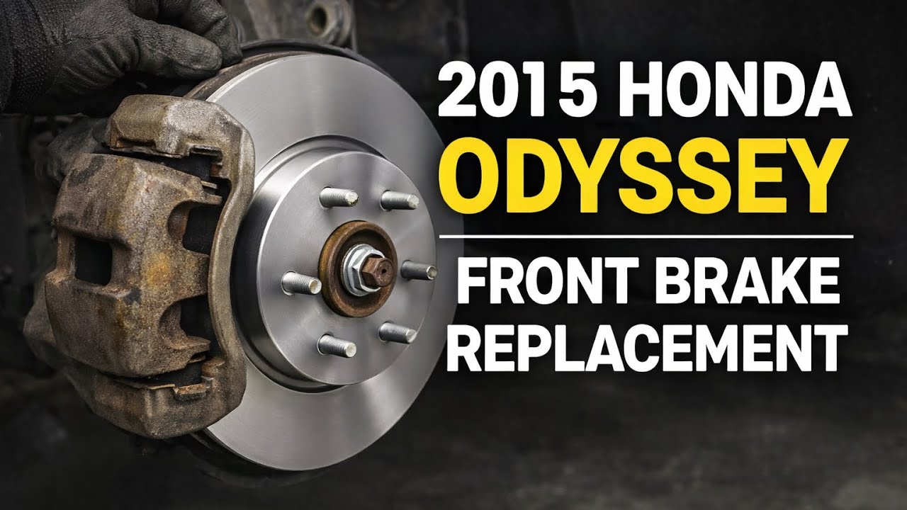 How to Replace Front Brakes on a 2015 Honda  Odyssey (Pads & Rotors)