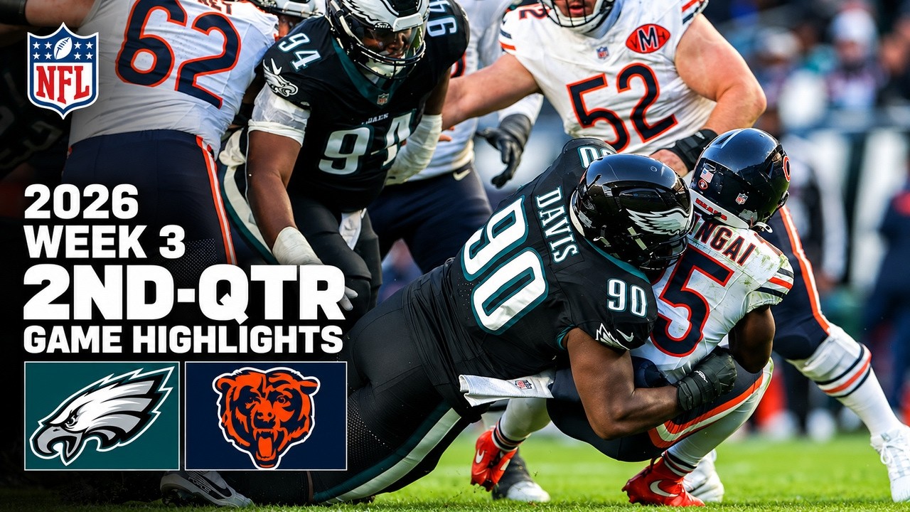 Philadelphia Eagles vs Chicago Bears MNF Game Highlights 2nd-Qtr | Sep 28, 2026 NFL Week 3