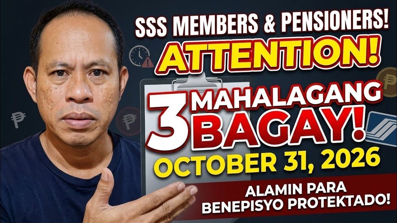 ✅️SSS MEMBERS & PENSIONERS! 3 IMPORTANTING BAGAY MANGYAYARI SA OCTOBER 31, 2026! DAPAT ALAM NYO!