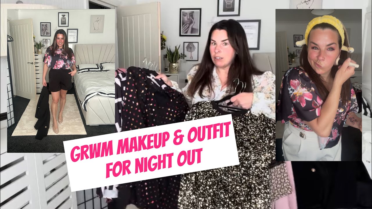 GRWM NIGHT OUT MAKEUP & OUTFIT ❤️💄