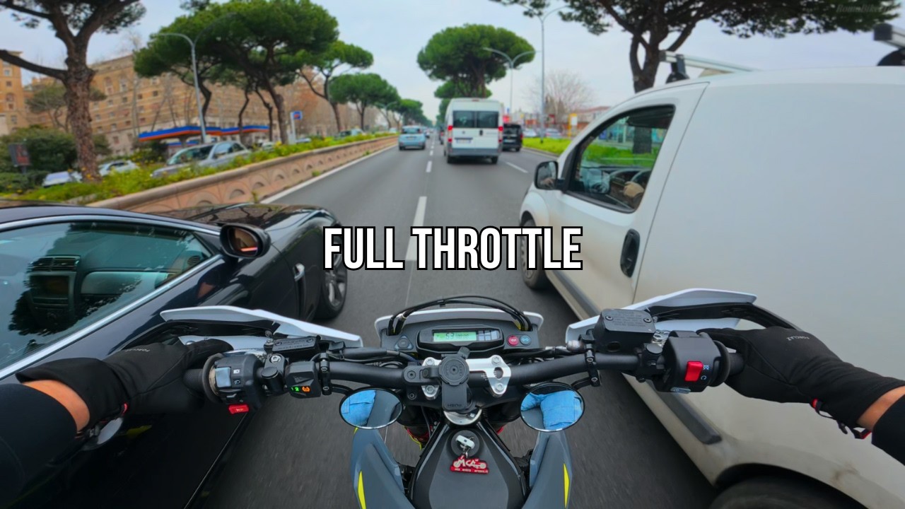 Husqvarna 701 🇮🇹 – Daily Ride to Work in Rome | 4K 60fps