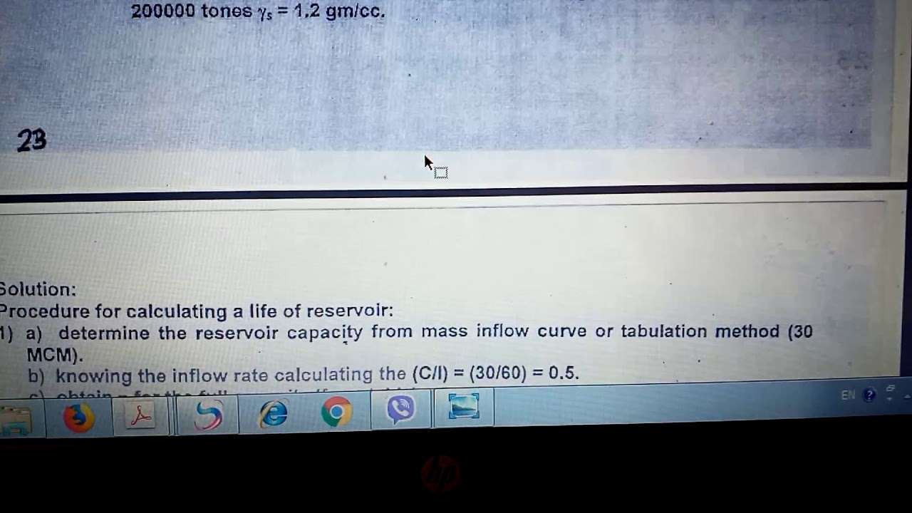 محاضرات قسم السدود/جامعة الموصل Trap Efficiency and probable life of the reservoir)