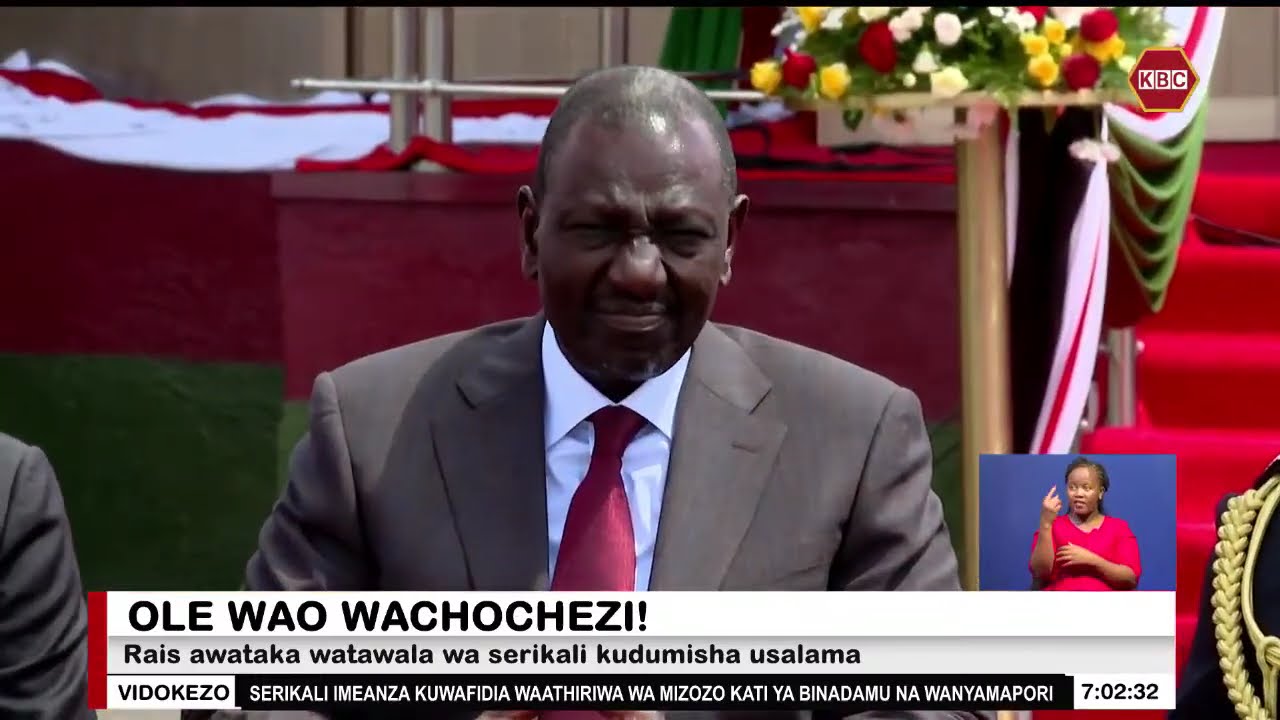 'Chuma chenu ki motoni' Rais Ruto awaonya wachochezi