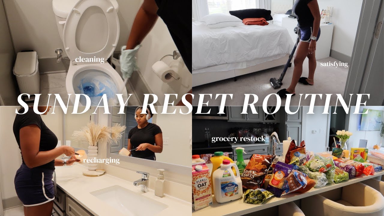 MY FALL SUNDAY RESET ROUTINE | huge grocery haul + deep cleaning + restocks