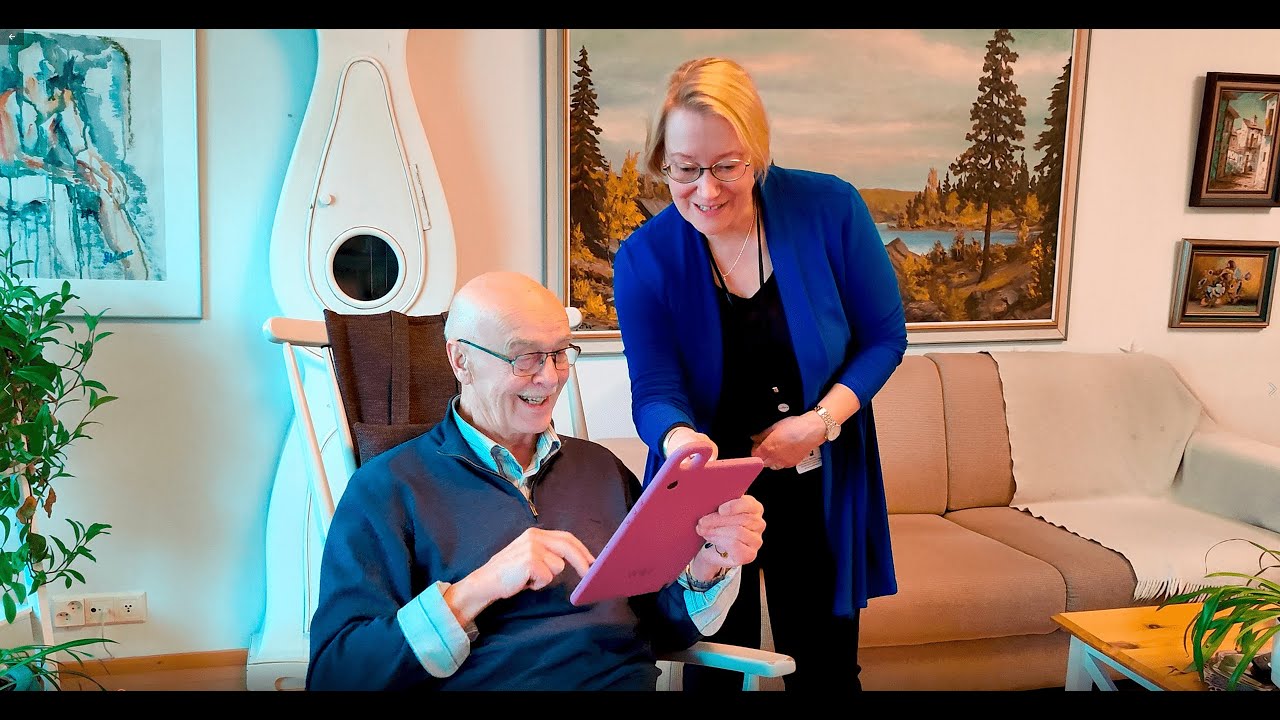Sein&auml;joki City Library uses Hublet Tablets in a Home Loan project for the elderly