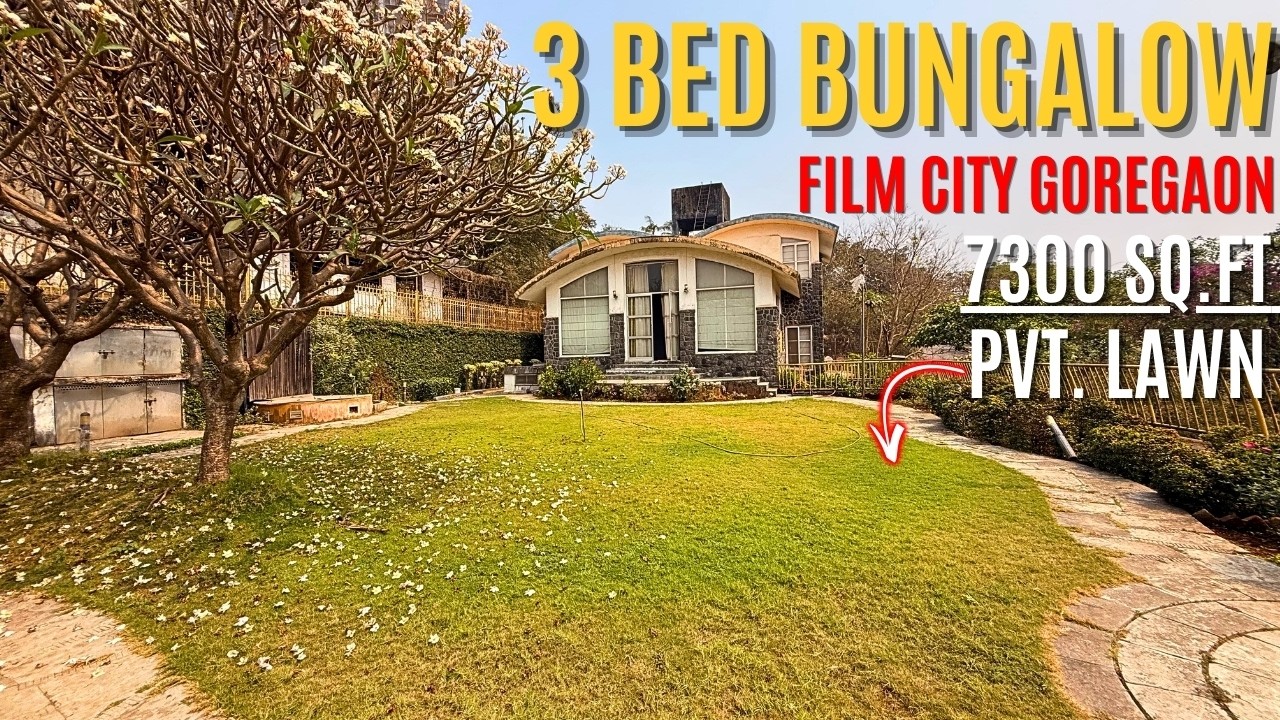 RAW BUNGALOW IN GOREGAON Film City | Pvt Lawn Peaceful Location | Furnished | 1 Unit only | Mumbai