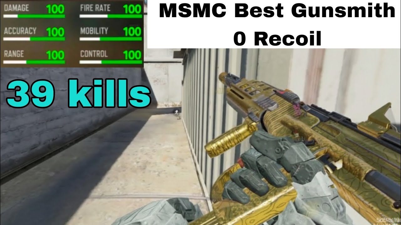 MSMC Best Gunsmith zero Recoil gameplay TOP LEADERBOARD LEGENDARY #codm 