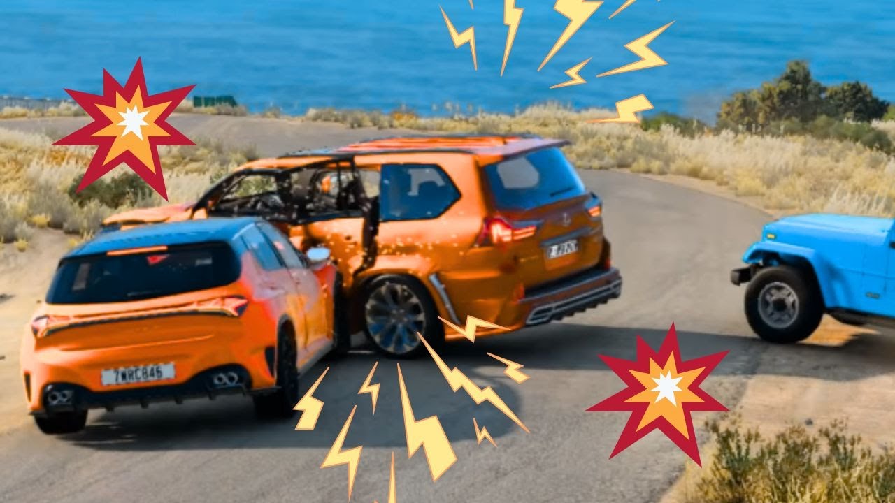 Crazy Overtakes Gone Wrong! - BeamNG Drive Realistic Car Crash