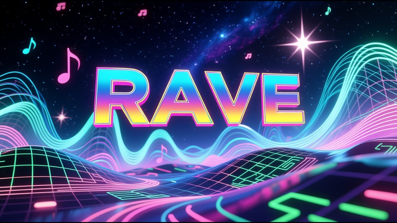 Rave AlterEgo AI Music Abstract Video