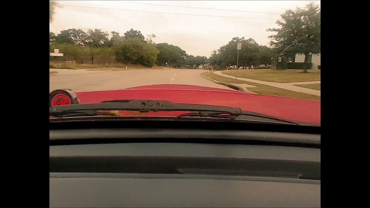 Mustang V6 rear mount turbo test & pull