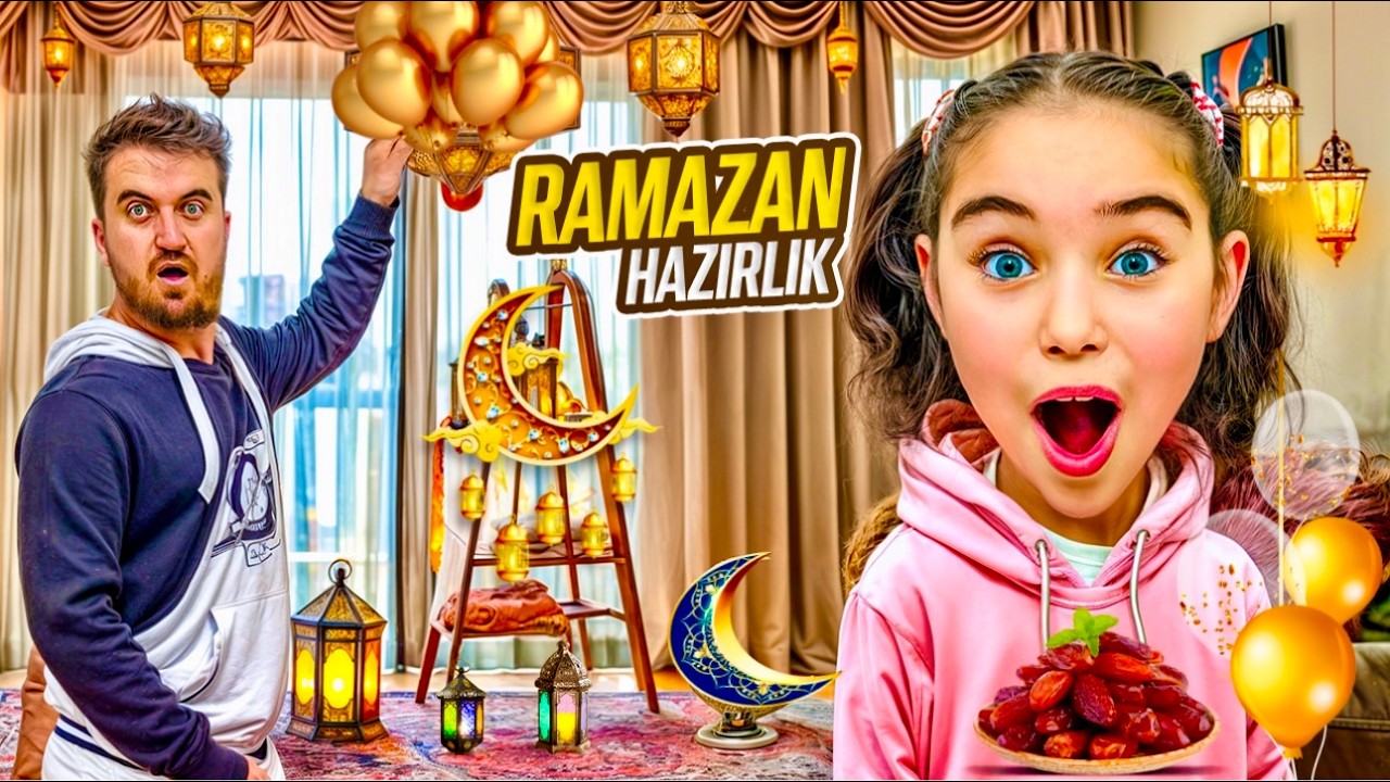 EVİMİZE RAMAZAN KÖŞESİ SÜSLEMESİ YAPTIK !! ELİF SİNEM SAHUR İFTAR VLOG !! @elifsinemtv