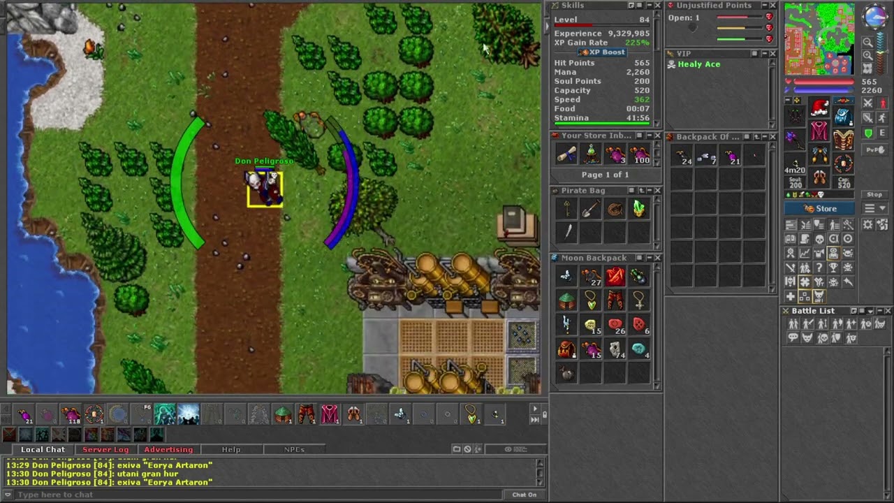 Tibia PK Solidera - Noobkiiller 78 Elder Druid, Babidi bibidi boo 67 Master Sorcerer