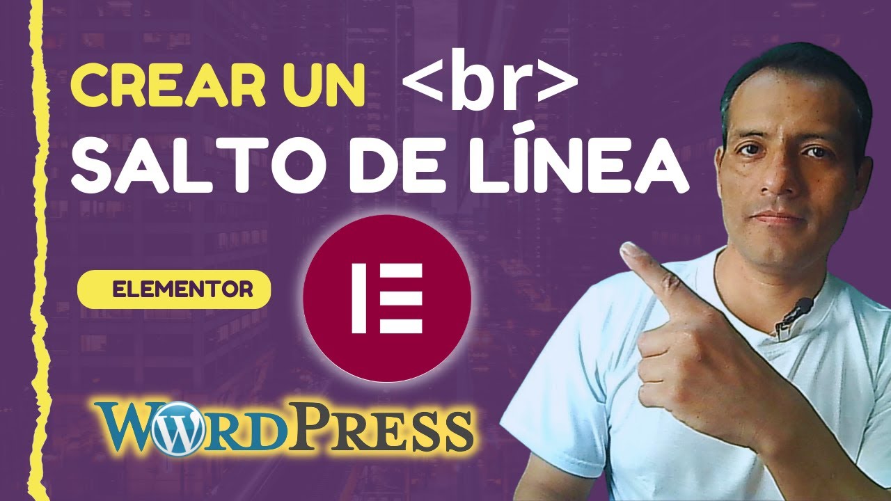 🖥💻✍️ Aprende a crear un SALTO DE LÍNEA en ELEMENTOR y WordPress (como usar ELEMENOR) | Juan Lima