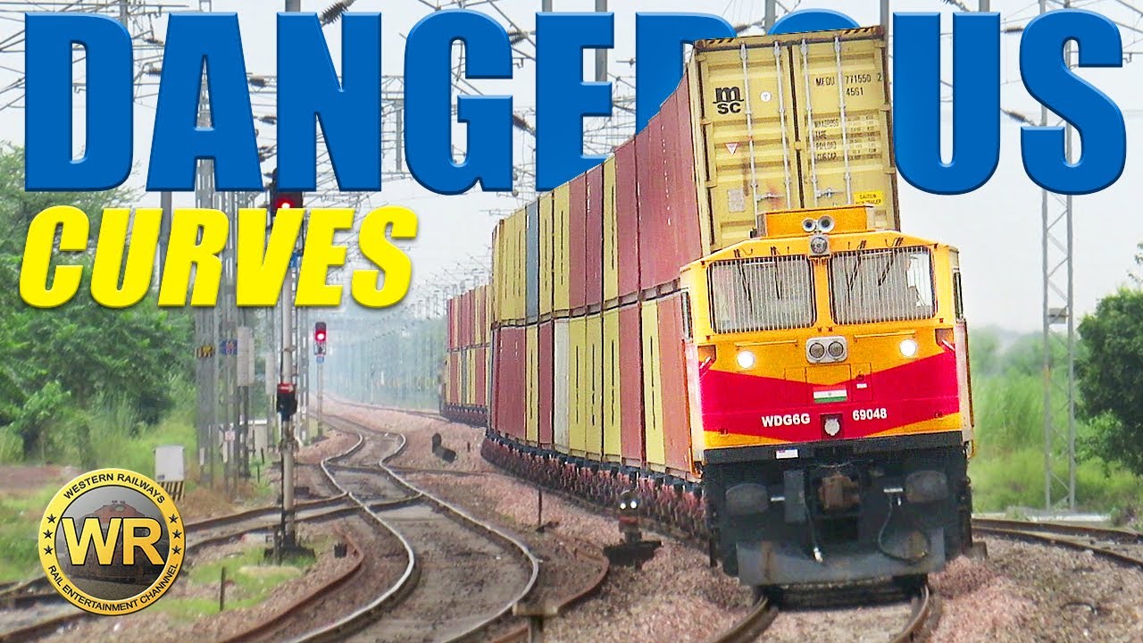 Dangerous Railway Curves | Fast Diesel Trains | Indian Railways
