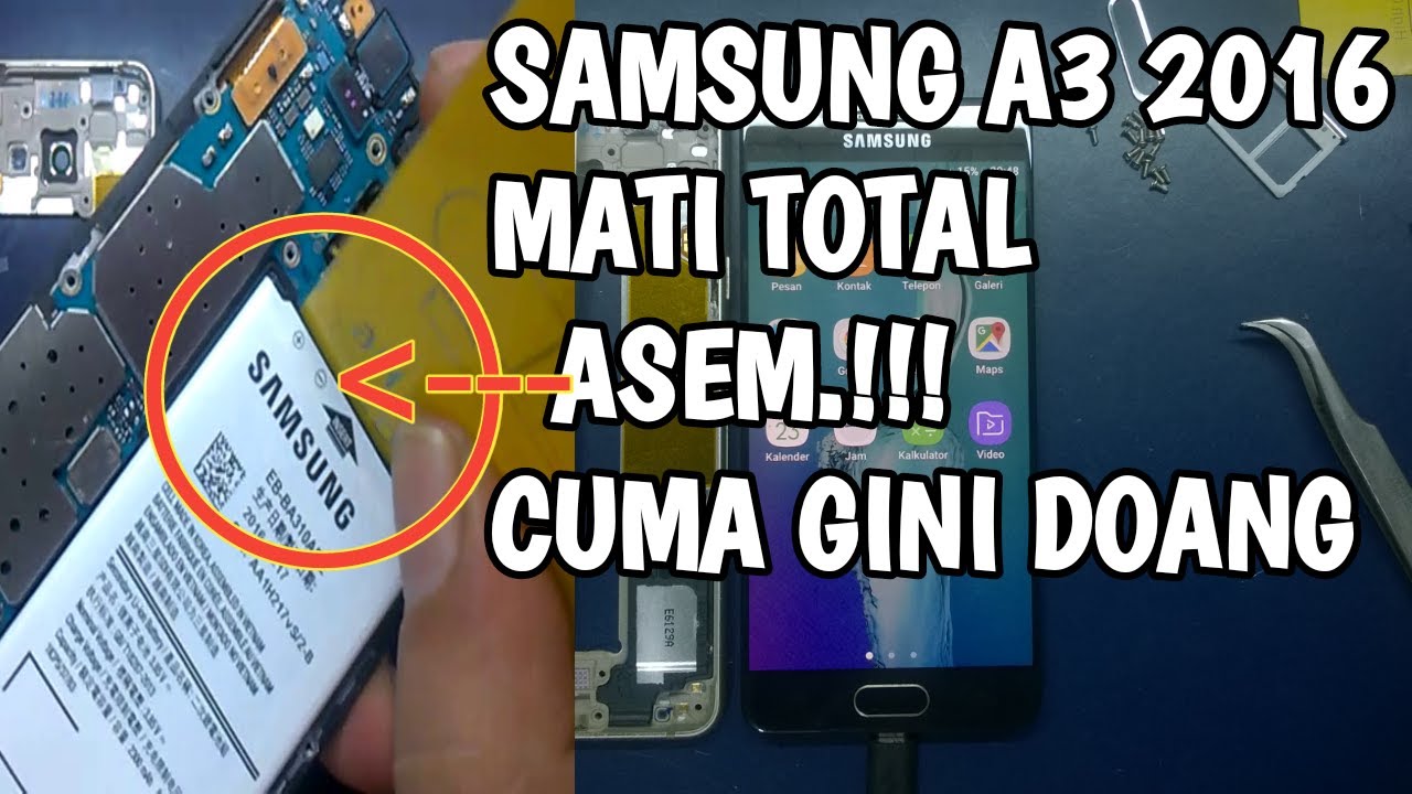 samsung a3 2016 tiba tiba mati || JKS opreker handphone