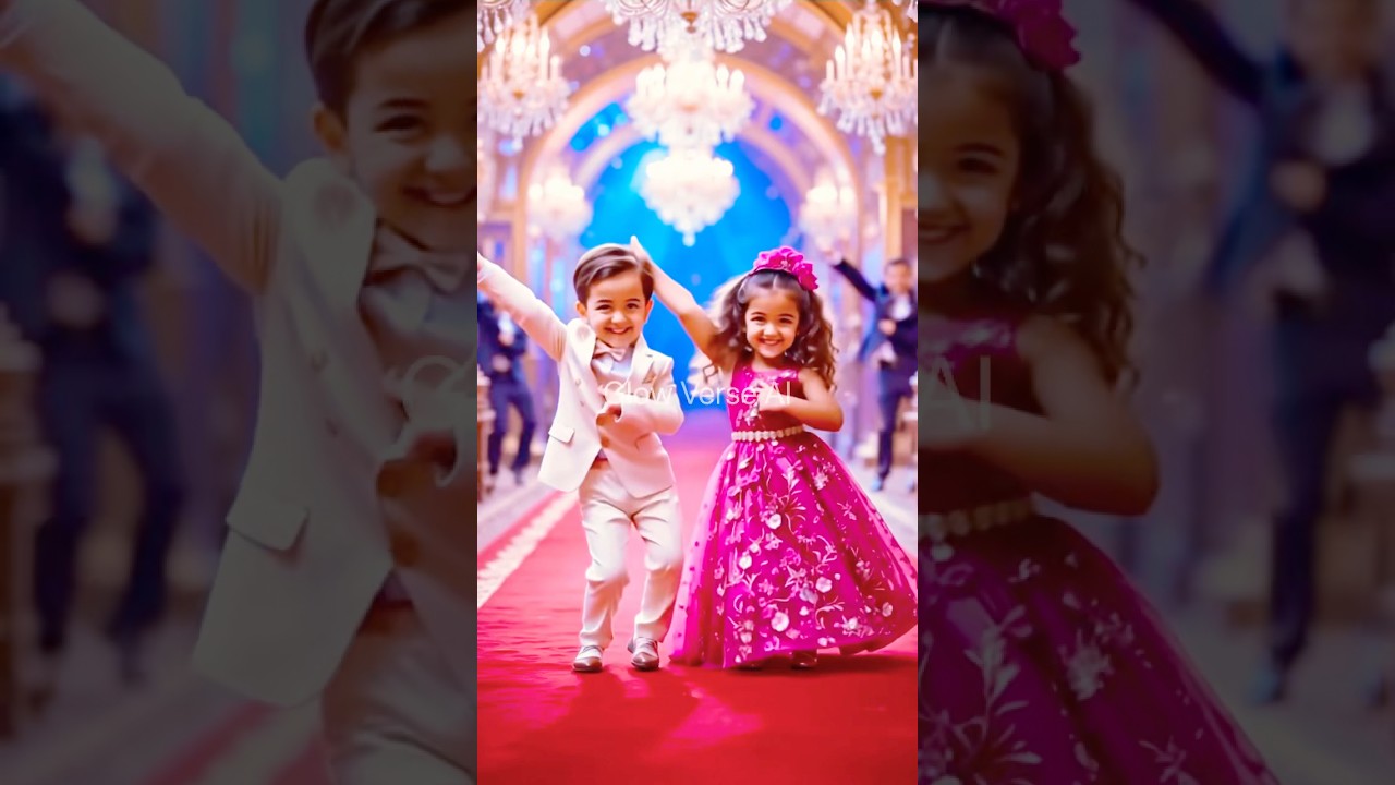 Royal Baby Duo Dance | Prince & Princess on Red Carpet 💫👑 #shorts #glowverseai #dance