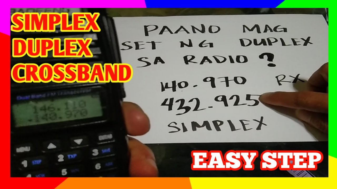 HOW TO SET DUPLEX ON RADIO | (SIMPLEX & CROSSBAND)