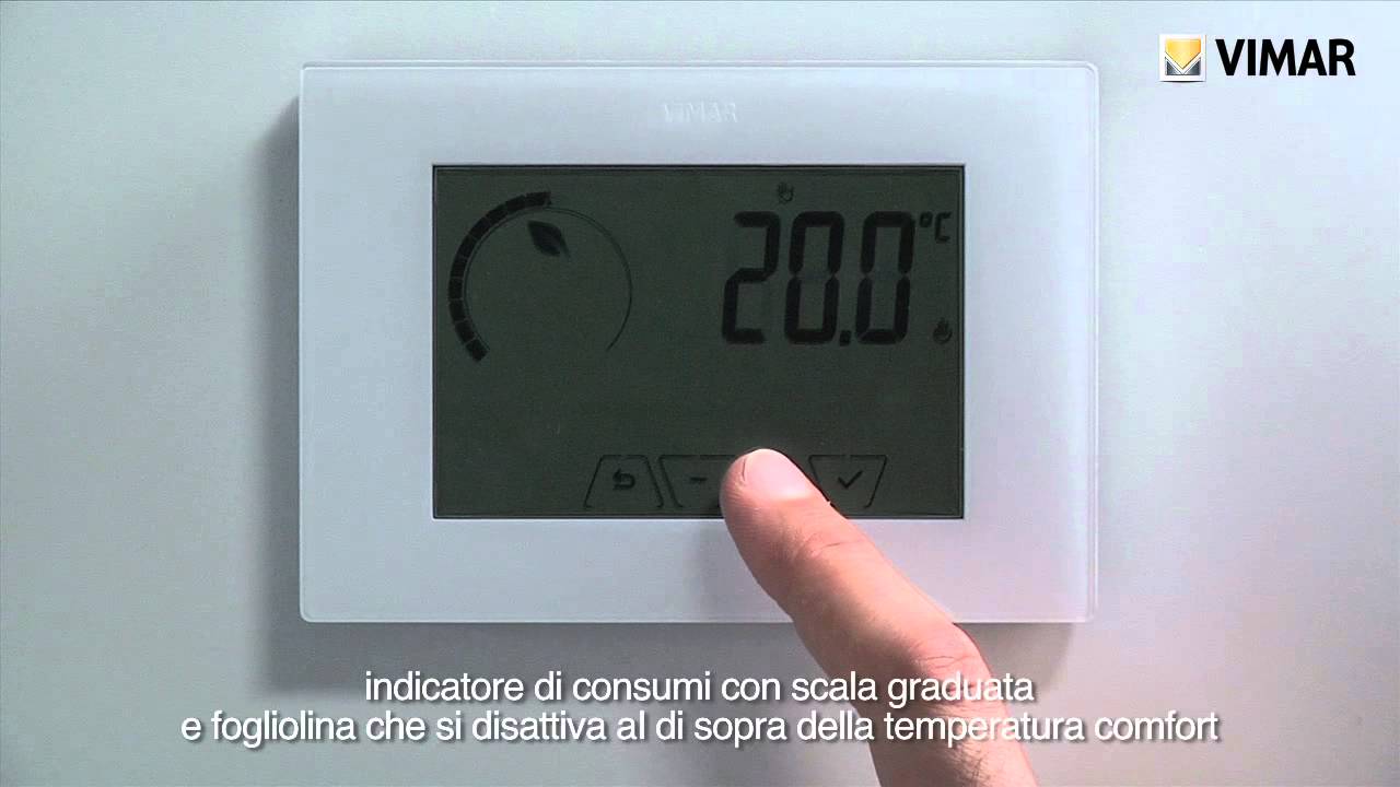 ClimaChrono - Cronotermostato touch da parete 02910 Vimar - funzioni integrative