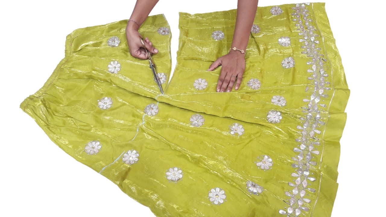 Lehenga Re Use Idea // Best Re Use Idea From Lehenga // By Simple Cutting