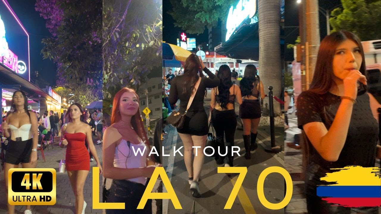 Friday Night in Medellín: LA 70 Street Bar & Club Scene 4K 🇨🇴