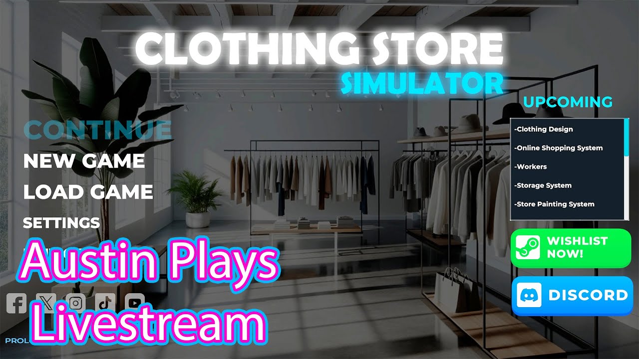 Finishing Up Clothing Store Sim And Factory Outlet Sim On Saturday Night Chill Stream