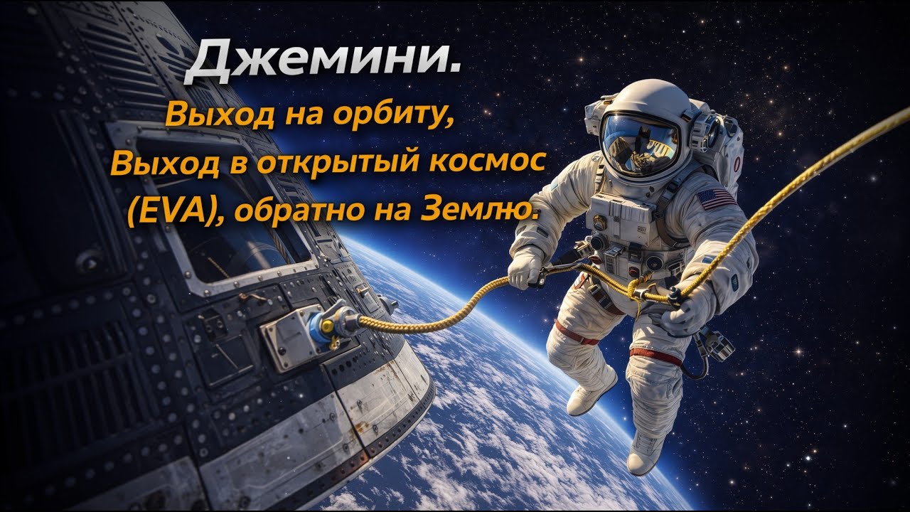 Gemini — Миссия 2 | Орбитальный полёт, выход в открытый космос (EVA) и возвращение (Reentry)