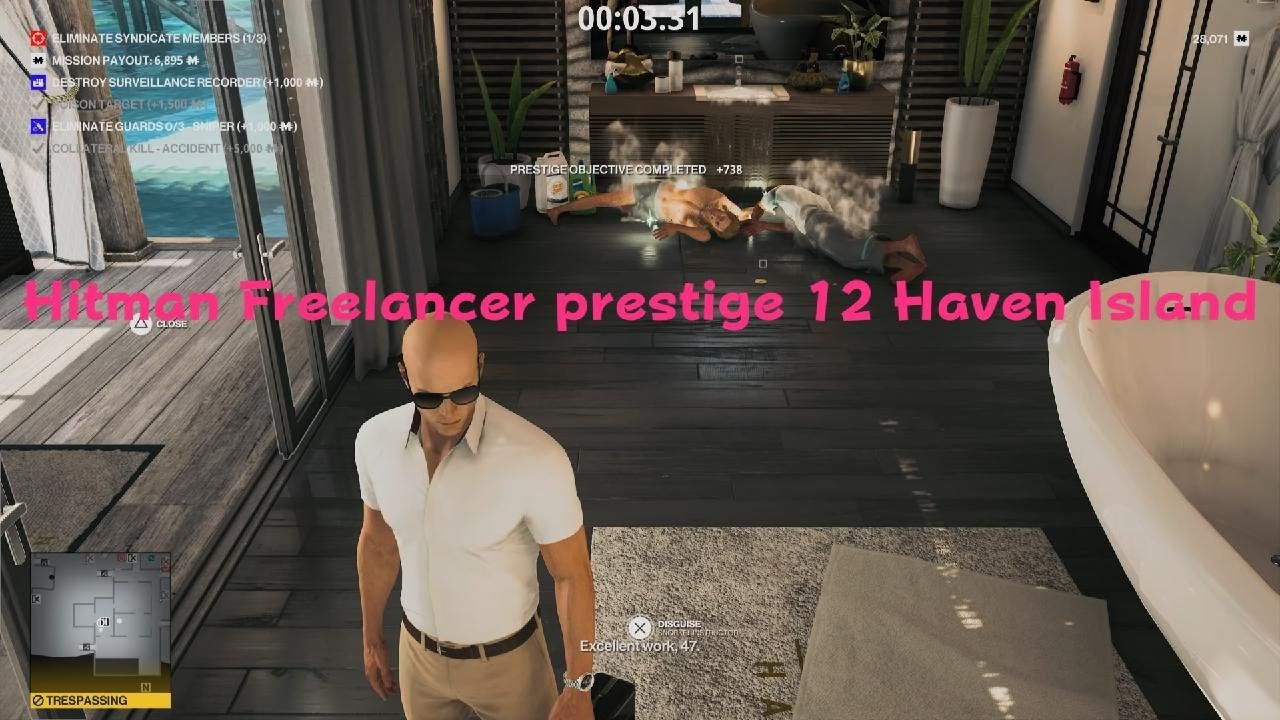 HITMAN Freelancer prestige 12 Haven Island