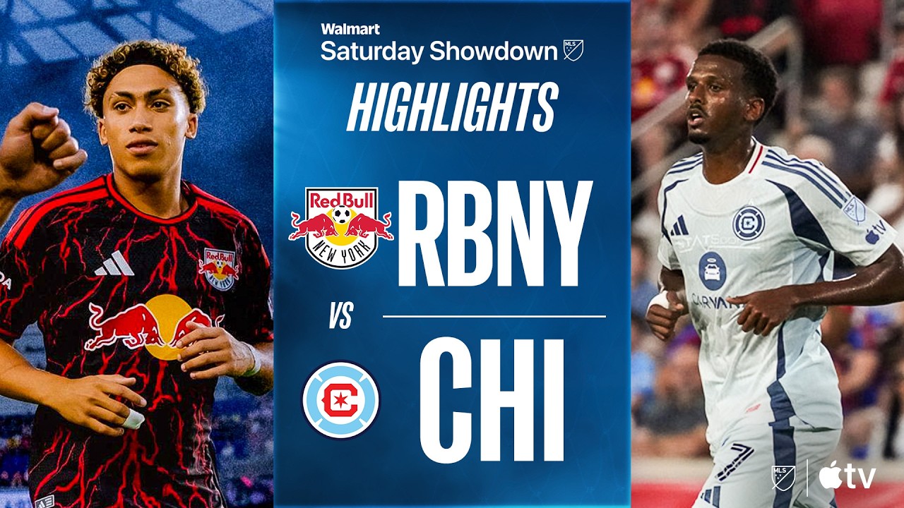 Red Bull New York vs. Chicago Fire FC | Full Match Highlights | LATE DRAMA!