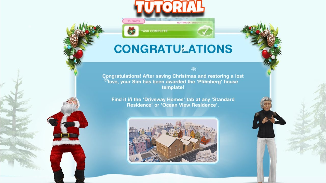 GHOST OF CHRISTMAS PRESENTS QUEST (TUTORIAL) | THE SIMS FREEPLAY