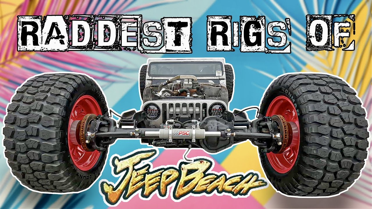 Самые крутые тачки Jeep Beach | Дрифтовый джип, дизельный рэт-род и гоночный мотоцикл для грязи