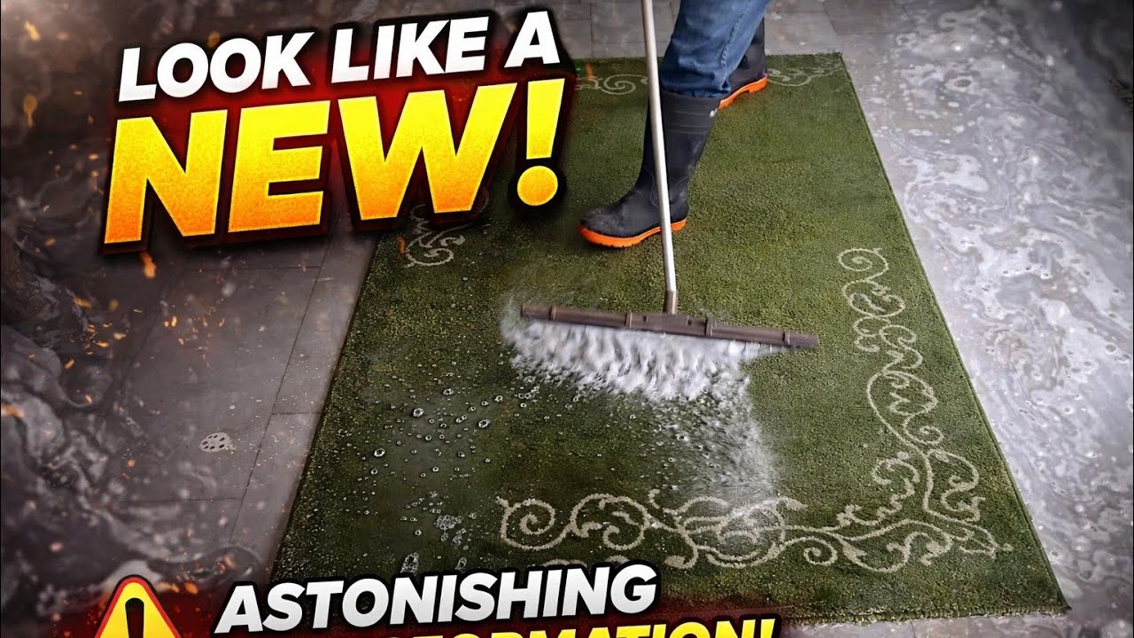 Wonderful green rug now  look like a new !!